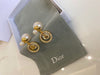 DRGold Letter Earrings