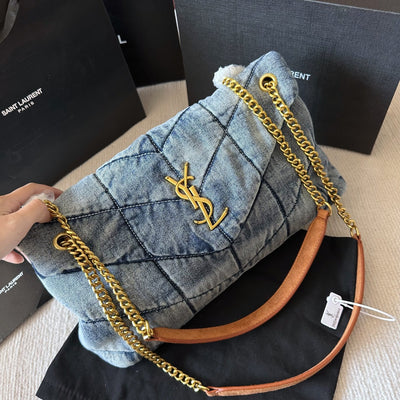 Y  washed denim bag