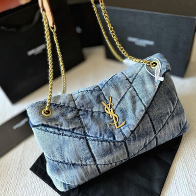 Y  washed denim bag