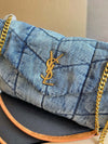 Y  washed denim bag