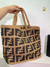 FD Straw Shopping Bag