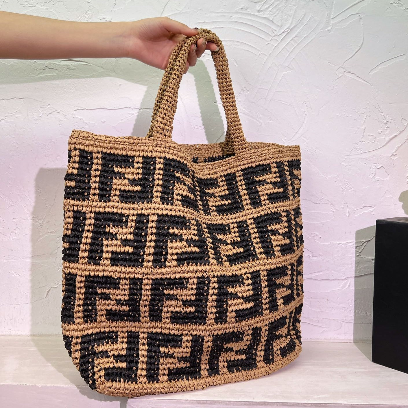 FD Straw Shopping Bag