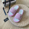 C    Straw Chunky Slippers