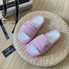 C    Straw Chunky Slippers