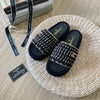 C    Straw Chunky Slippers