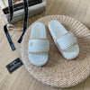 C    Straw Chunky Slippers