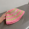 P  Straw Hat (Hand Knitted)