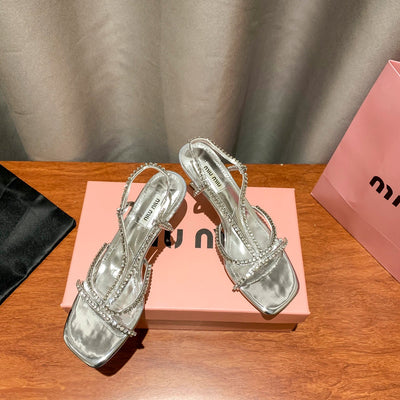 M   new rhinestone sandals