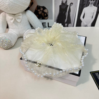 C  New Organza Pearl Hair Bands