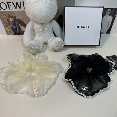 C  New Organza Pearl Hair Bands