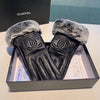 C  23 New Rabbit Fur Sheepskin Gloves