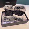 C  Rabbit Fur Sheepskin Gloves