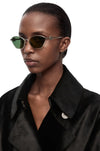 L  Metal Hexagonal Sunglasses