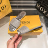 FEN*  flat full diamond slippers