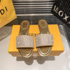 FEN*  flat full diamond slippers