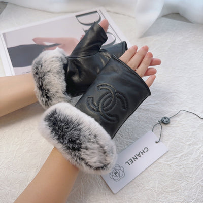 C   Fashion Fall/Winter Sheepskin Gloves