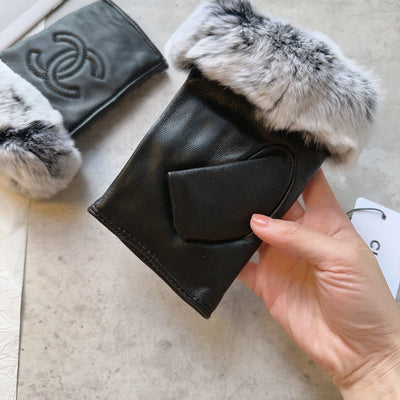 C   Fashion Fall/Winter Sheepskin Gloves