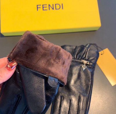 F   Sheepskin Fashion Gloves