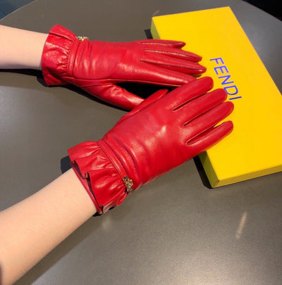 F   Sheepskin Fashion Gloves