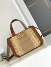 VAL* 24 new raffia woven tote bag