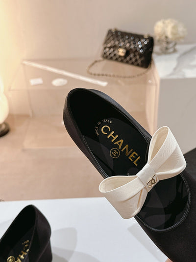 CH* 24 new style bow thick high heel shoes