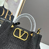 VAL* raffia woven shopping bag