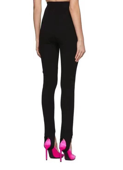 BALMA* new double zipper stretch leggings