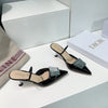 DI* 24 early spring new product cow patent leather sandalsVIP 1:1