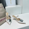 DI* 24 early spring new product cow patent leather sandalsVIP 1:1