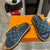 LOE* 24 Denim Velcro Sheepskin Slippers