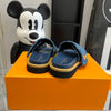 LOE* 24 Denim Velcro Sheepskin Slippers