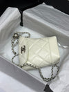 CHA* silver chain mobile phone bag