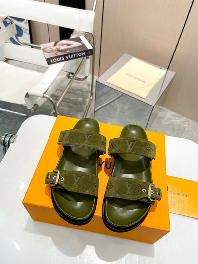 LOU* Velcro leather slippers 1:1 VIP