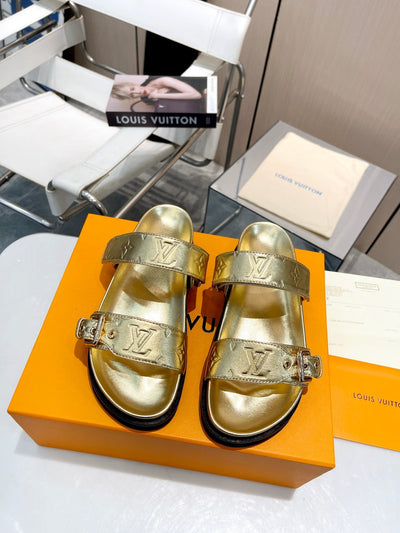 LOU* Velcro leather slippers 1:1 VIP