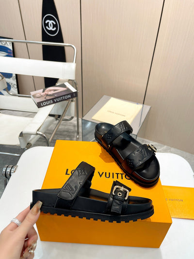 LOU* Velcro leather slippers 1:1 VIP