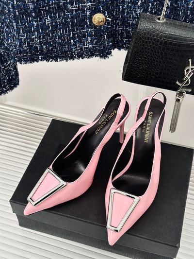 YS* 24 new pointed toe hollow high heels