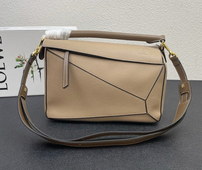 LOE* pebbled geometric bag