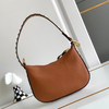 Valent* grained leather armpit bag