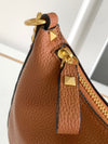 Valent* grained leather armpit bag