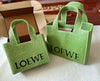 LOE* straw woven shopping bag vegetable basket