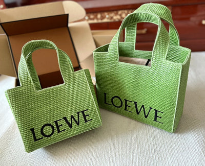 LOE* straw woven shopping bag vegetable basket