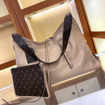 LOU* MONOGRAM canvas + leather handbag