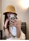 CEL* 24 new hollow color matching bucket hat