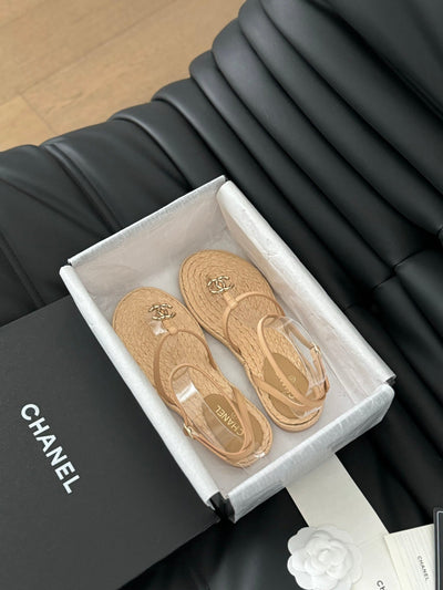 CHAN* 24SS Espadrille Sandals 1:1 VIP