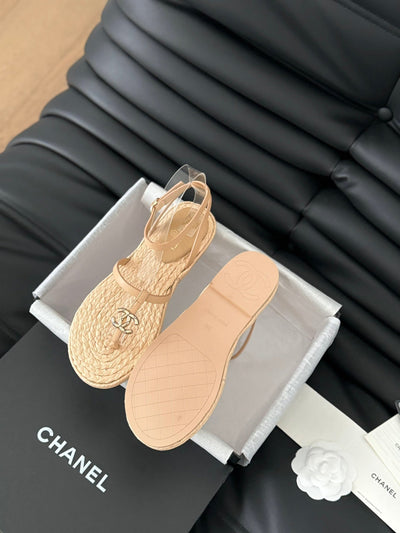 CHAN* 24SS Espadrille Sandals 1:1 VIP