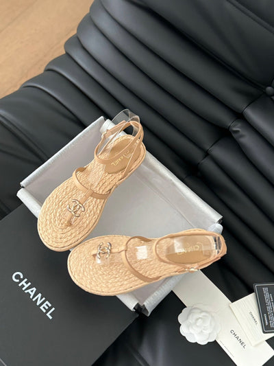 CHAN* 24SS Espadrille Sandals 1:1 VIP