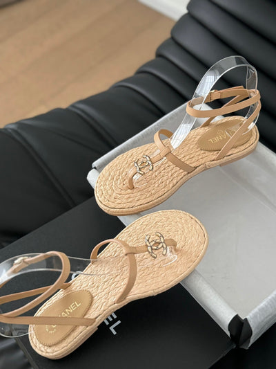 CHAN* 24SS Espadrille Sandals 1:1 VIP