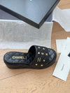 CHAN* 24SS wedge heel slides 1:1 VIP