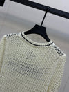 DIO* 24SS contrast color hollow knit short sleeves 1:1 VIP