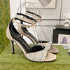 GUC* 24SS crystal buckle rhinestone high heels 1:1 VIP